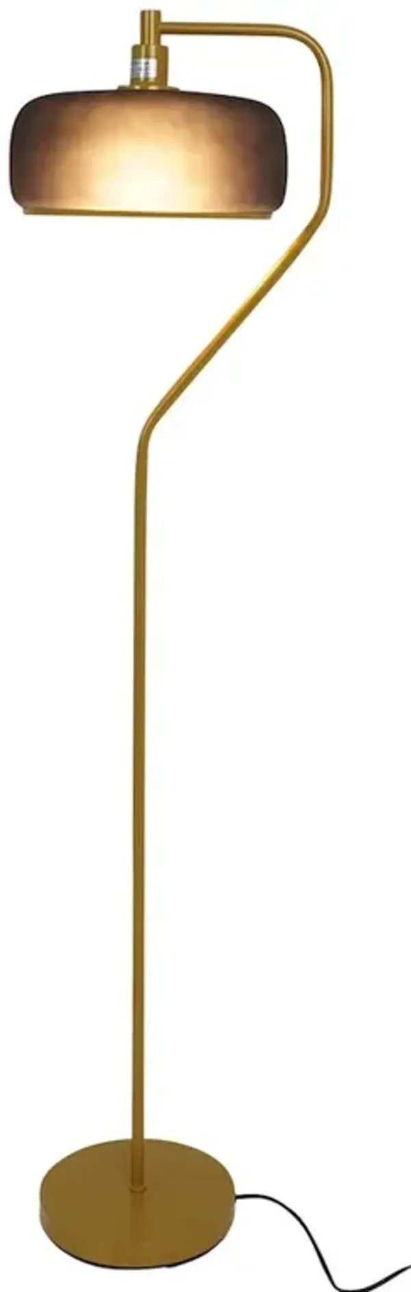 Photon Floor Lamp - Black Sprayed - Gold