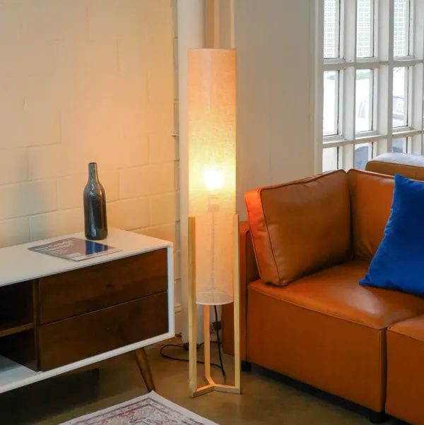 Beacon Floor Lamp - Oak + Natural