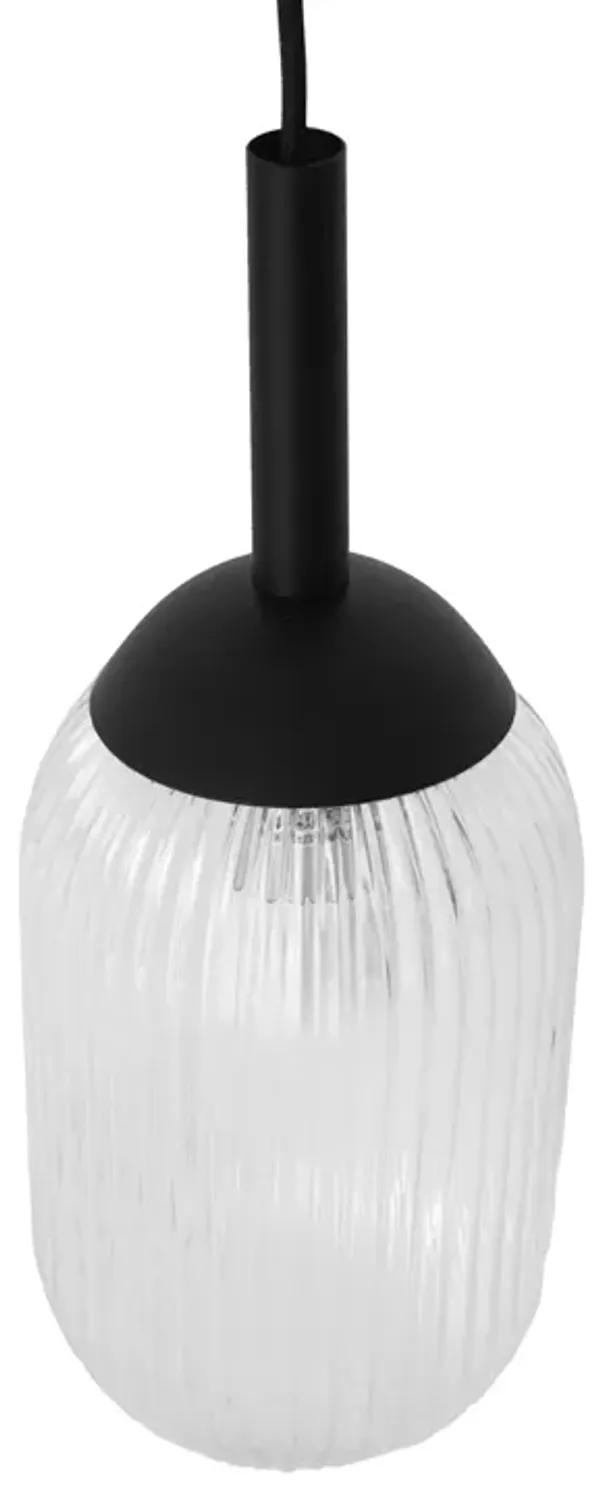 Glint Pendant Lamp Black-Clear