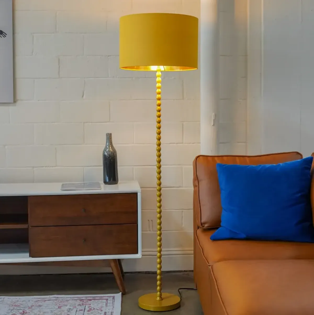 Sparkler Floor Lamp - Ochre + Gold