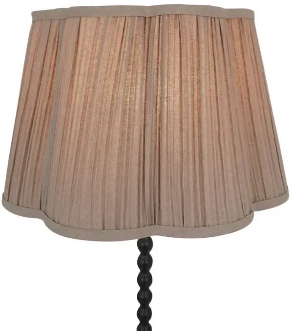Flame Floor Lamp - Natural + Black