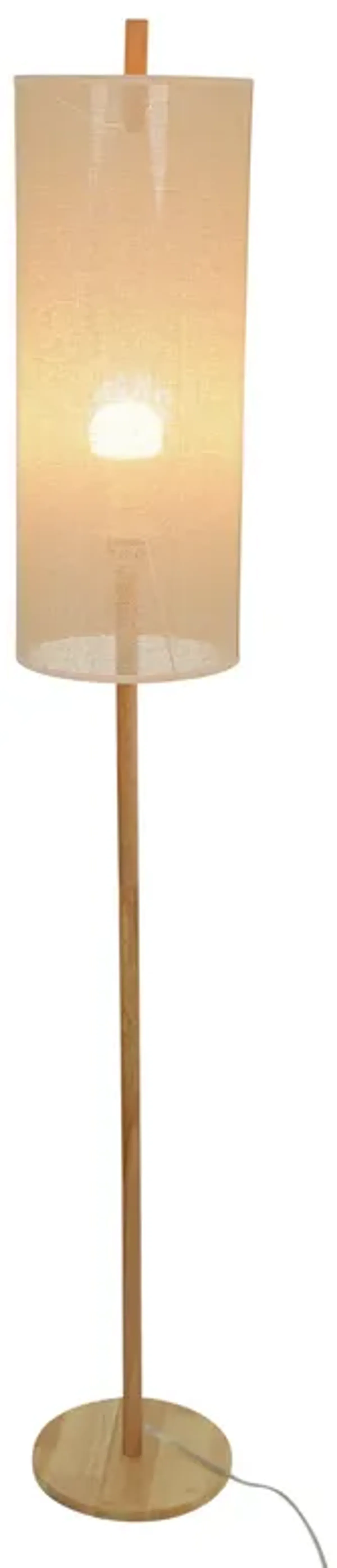 Glimmer Floor Lamp - Oak + Natural