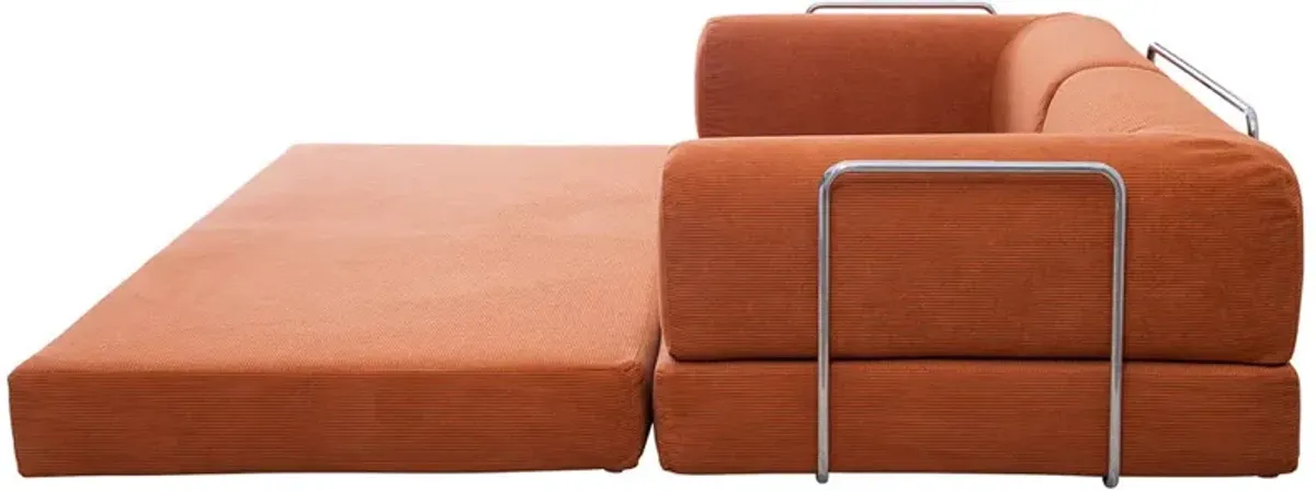 Porter Daybed - Orange Corduroy