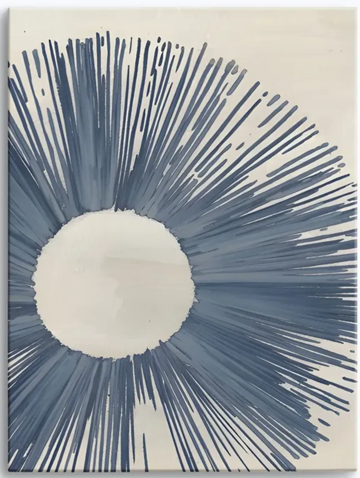 Blue Burst  Abstract Wall Art