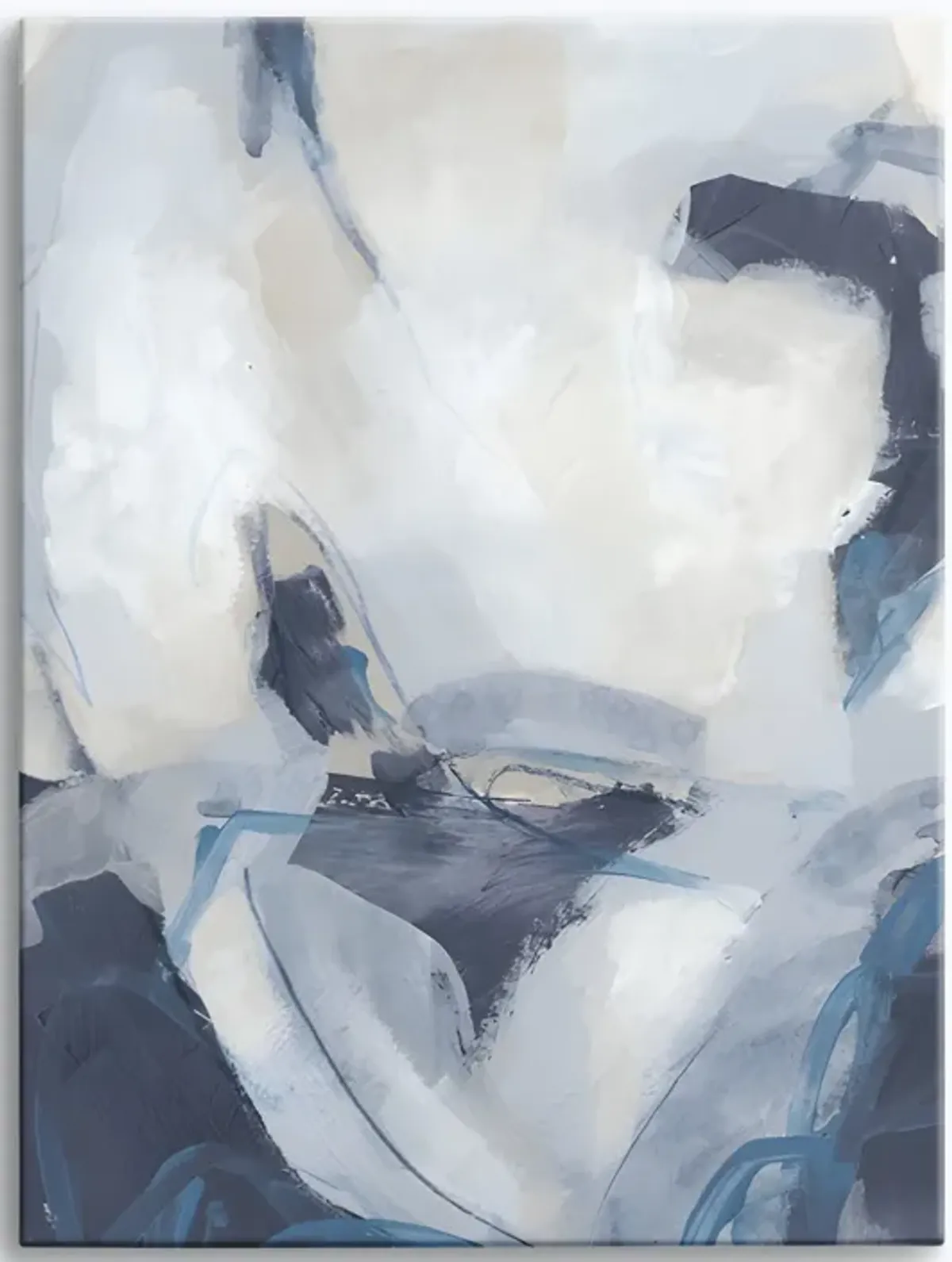 Blue Process  Abstract Wall Art