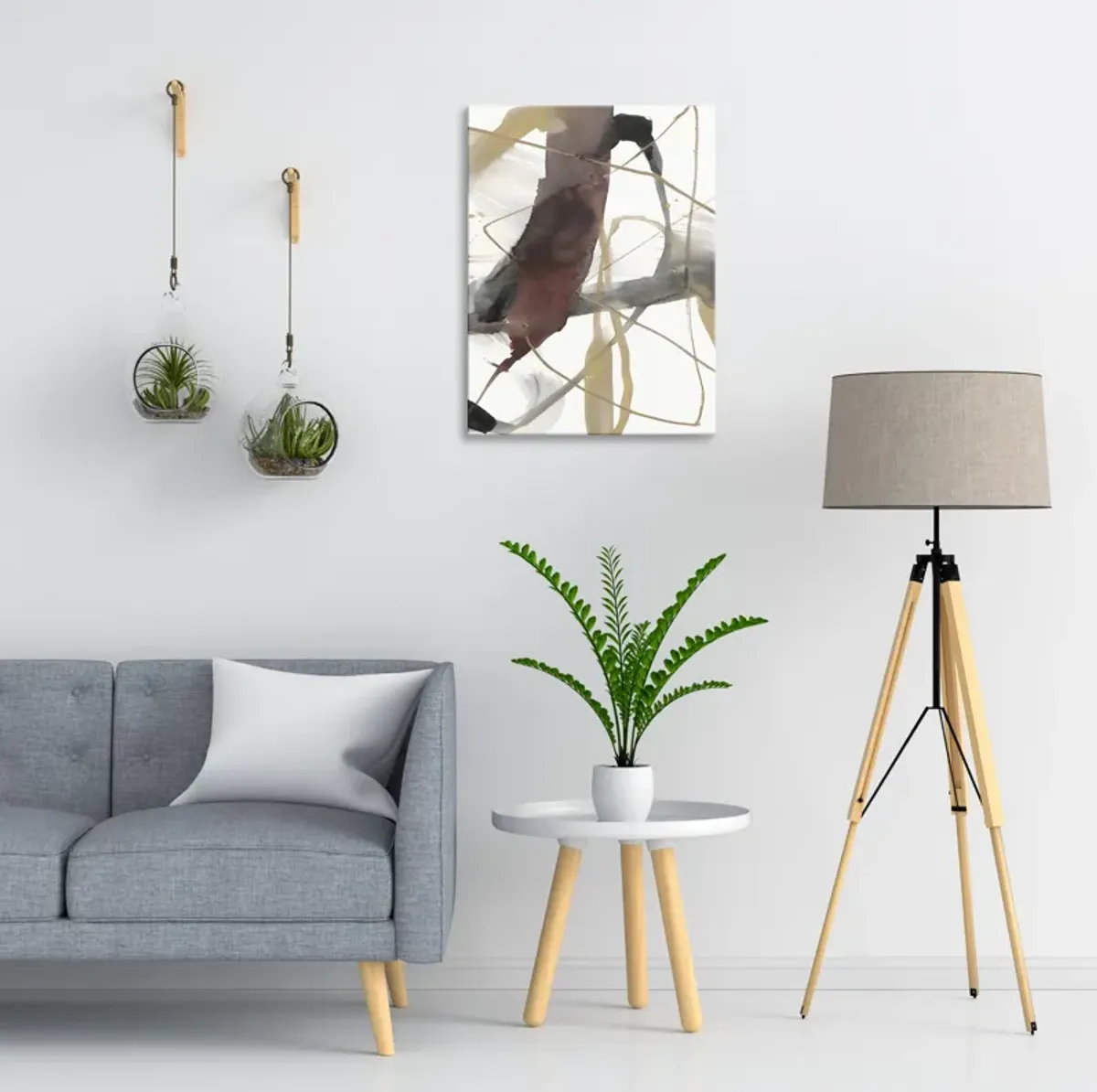 Burgundy Interjection  Abstract Wall Art