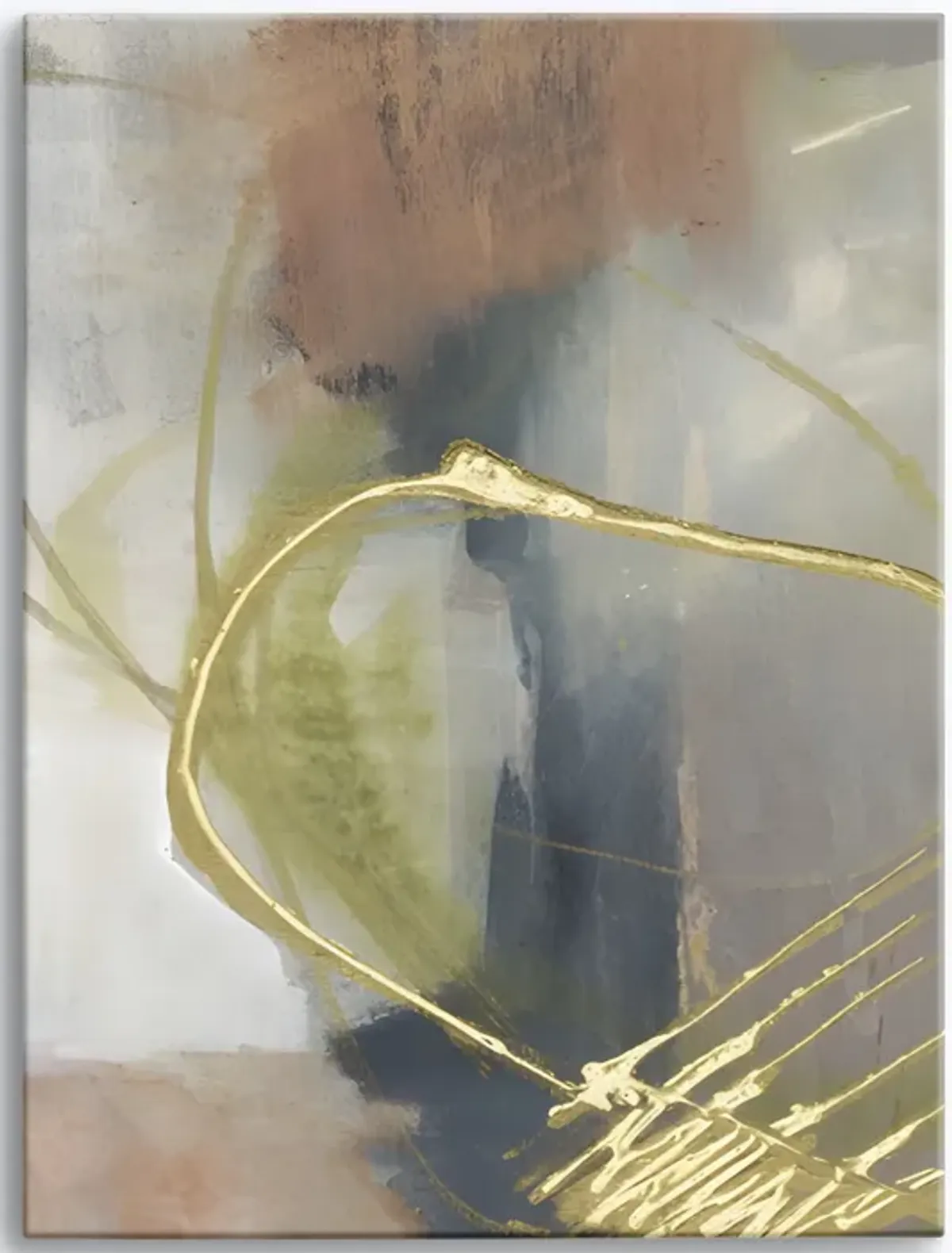 Burnished Loops  Abstract Wall Art