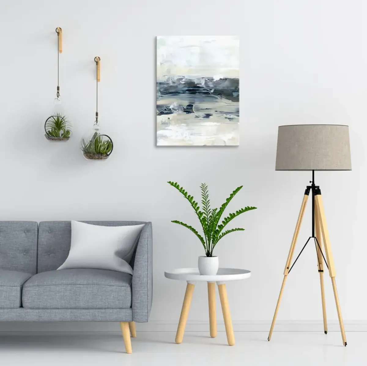 Coastal Blues Abstract Wall Art