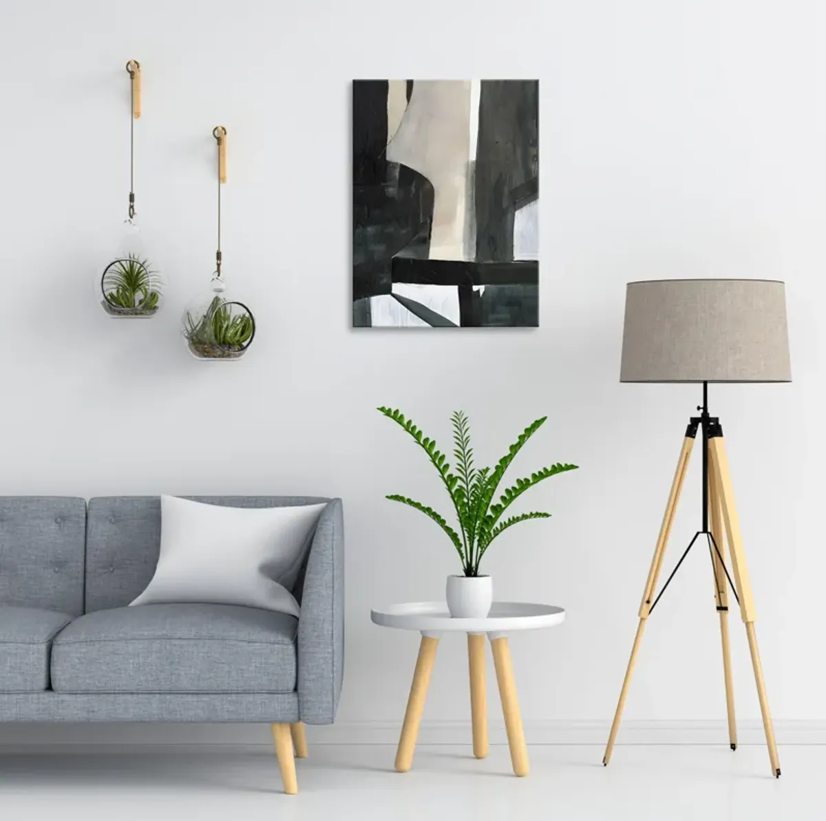 Deconstructed Ebony Abstract Wall Art