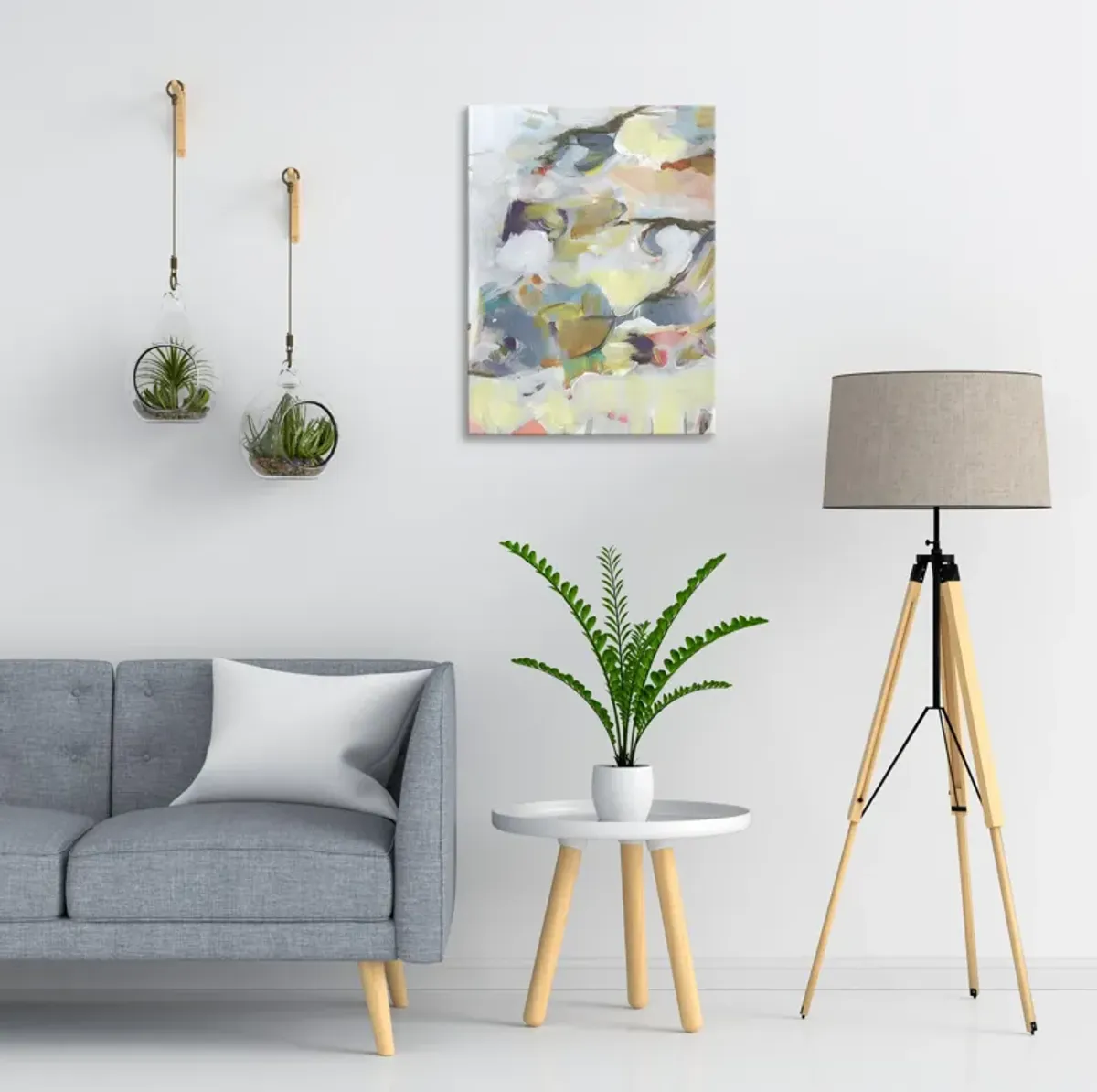 Flower Vendor Abstract Wall Art