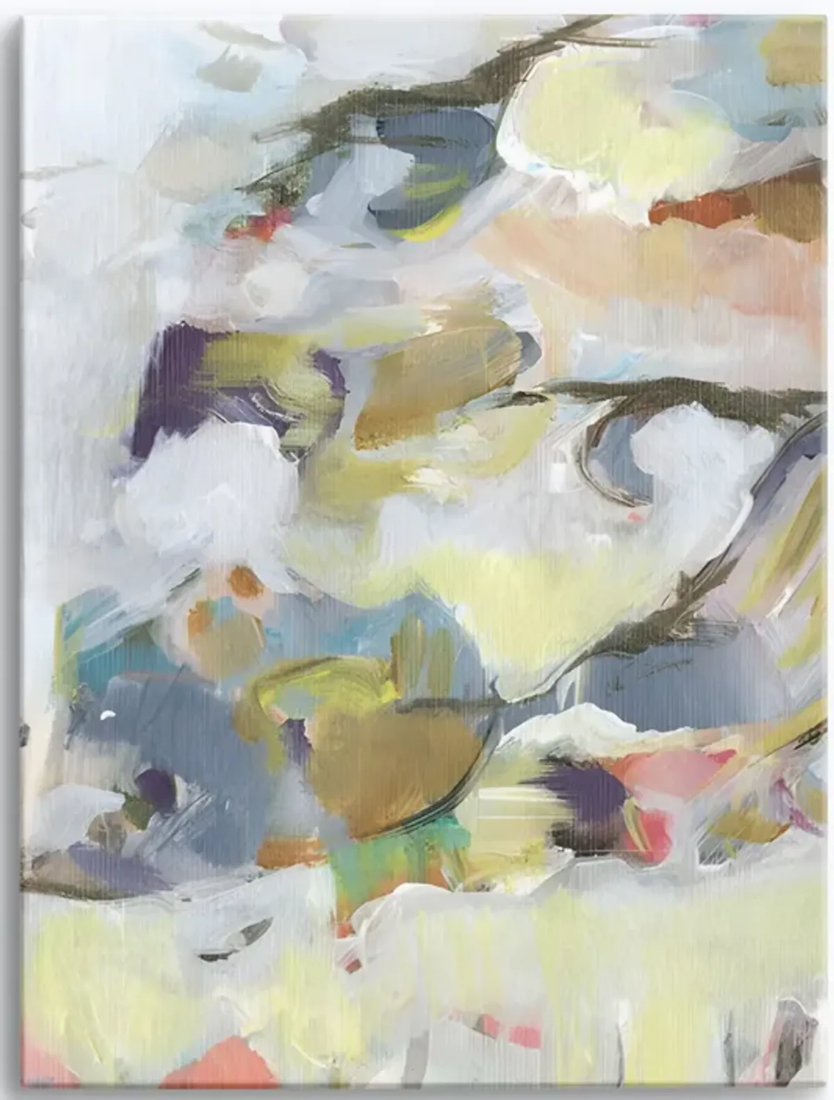Flower Vendor Abstract Wall Art