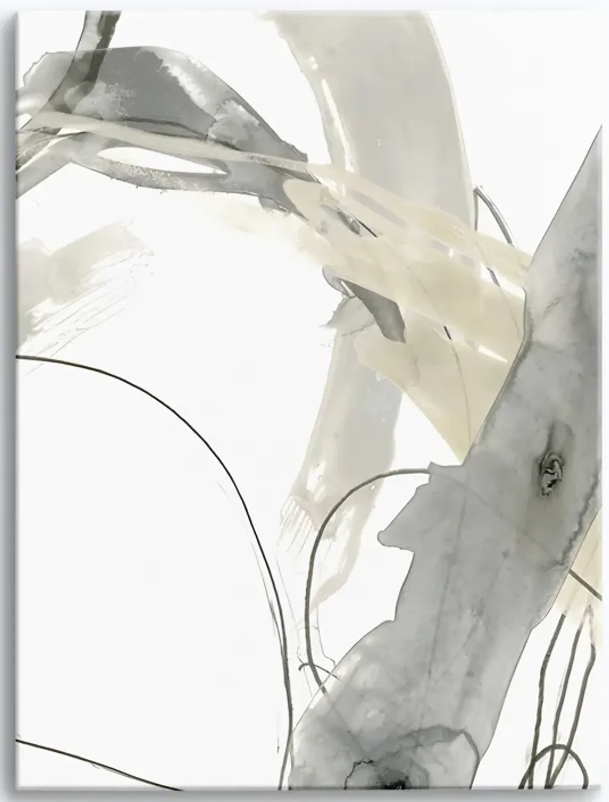 Monochrome Momentum Abstract Wall Art