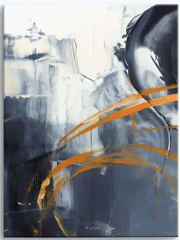 Orange Rind Abstract Wall Art