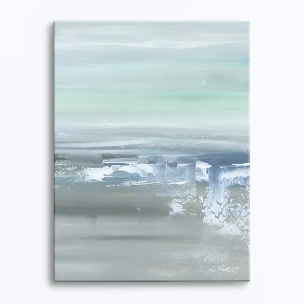Soft Currents Abstract Wall Art