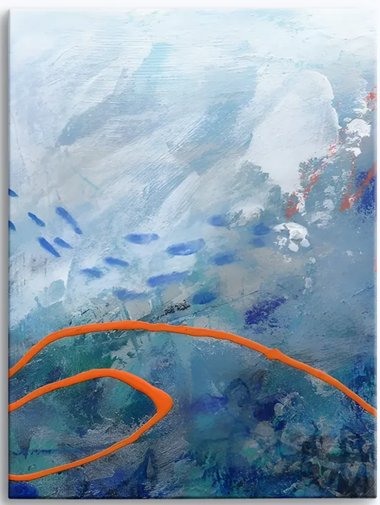 Underwater World  Abstract Wall Art