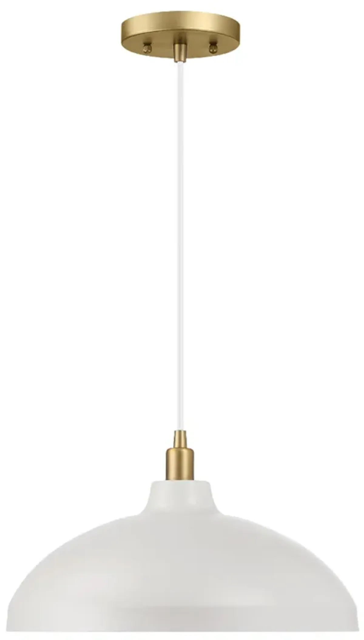 Astral Single Light White Pendant Lamp for Kitchen Island