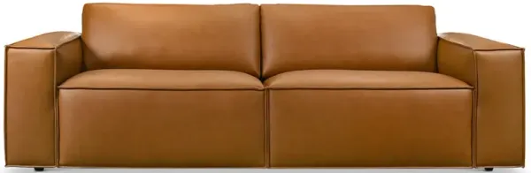 Huxley Cognac Vegan Leather Sofa