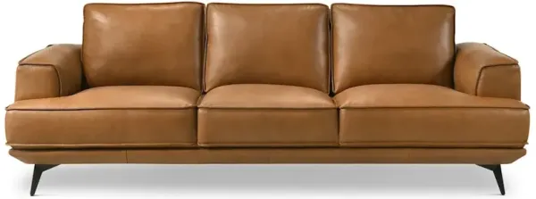Nash Tan Leather Sofa