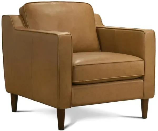 Manhattan Tan Leather Lounge Chair