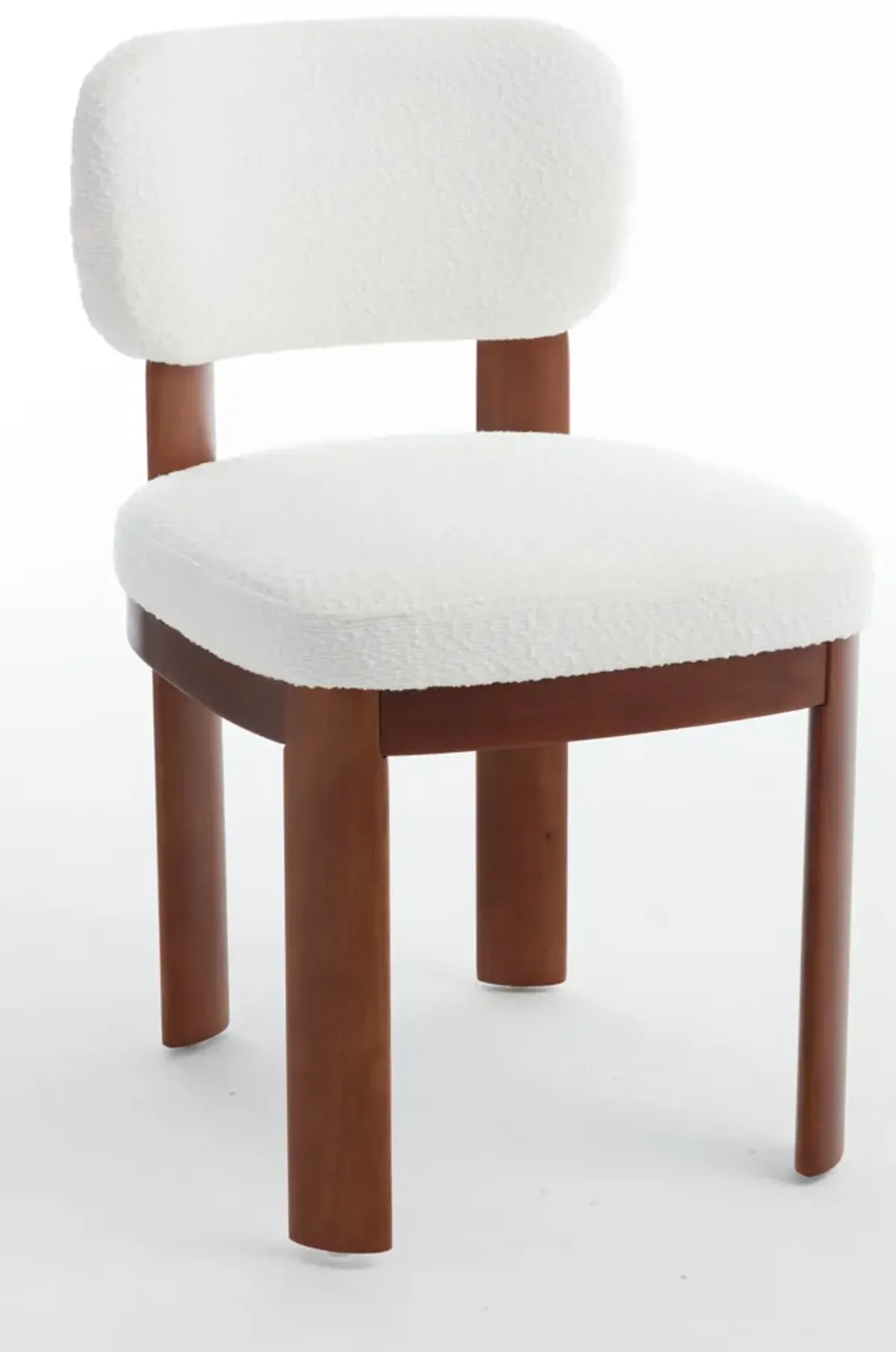 Dothan Modern Farmhouse Dining Chairs with Natural Solid Wood Legs - Set of 2