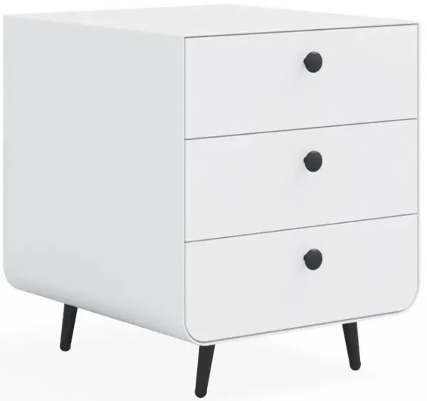 Hon Modern Steel Nightstand Storage Cabineta