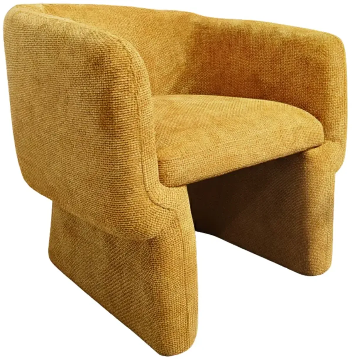 Lancaster Gold Chenille Lounge Chair