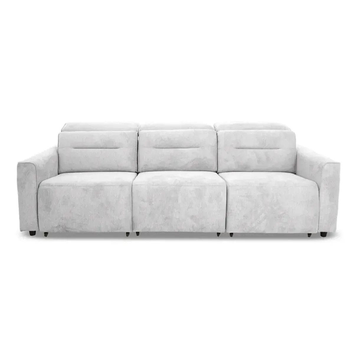 Archie Light Grey Fabric Power Slider Sofa