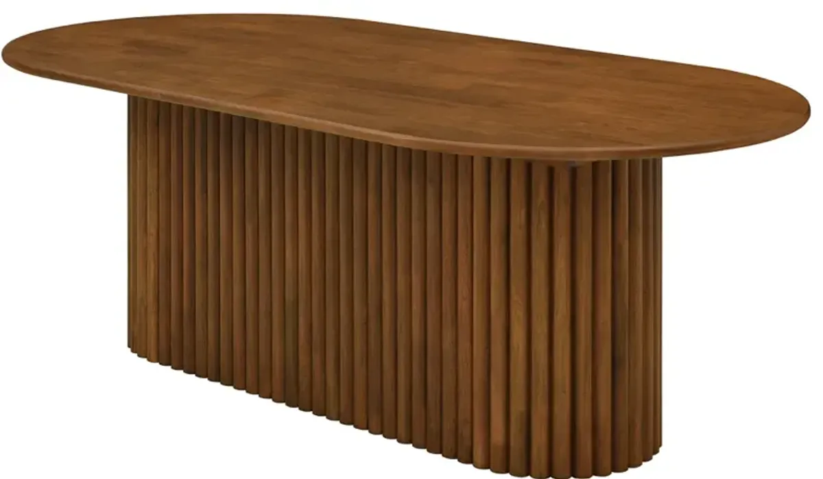 Ariel Walnut Oval Dining Table