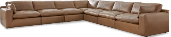 Emilia 7-Piece Modular Leather Sectional Sofa