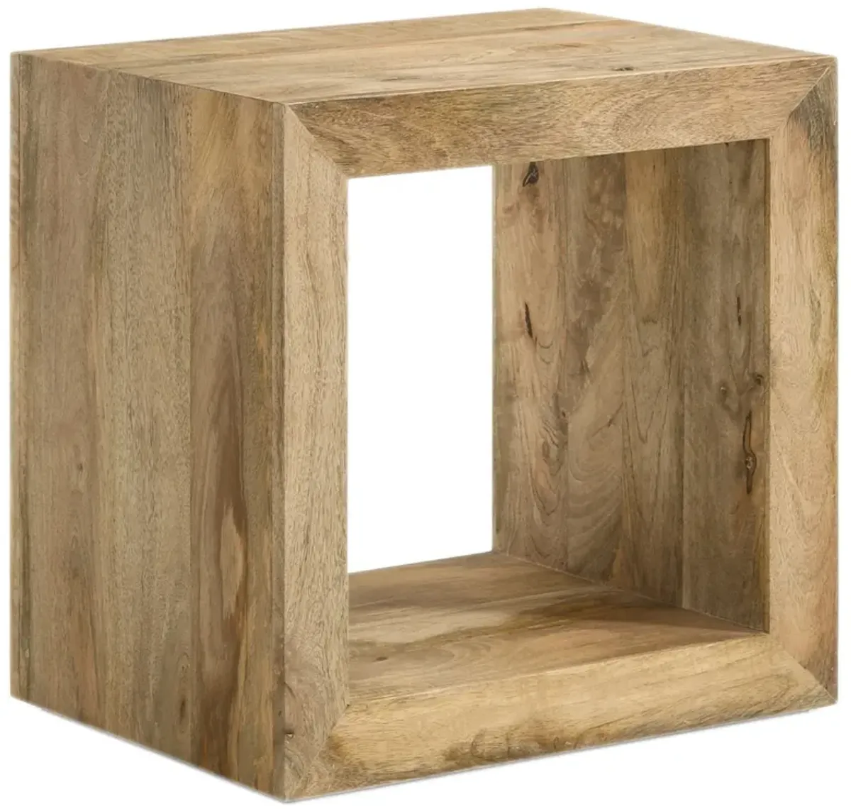 Benton Rectangular Solid Wood End Table Natural