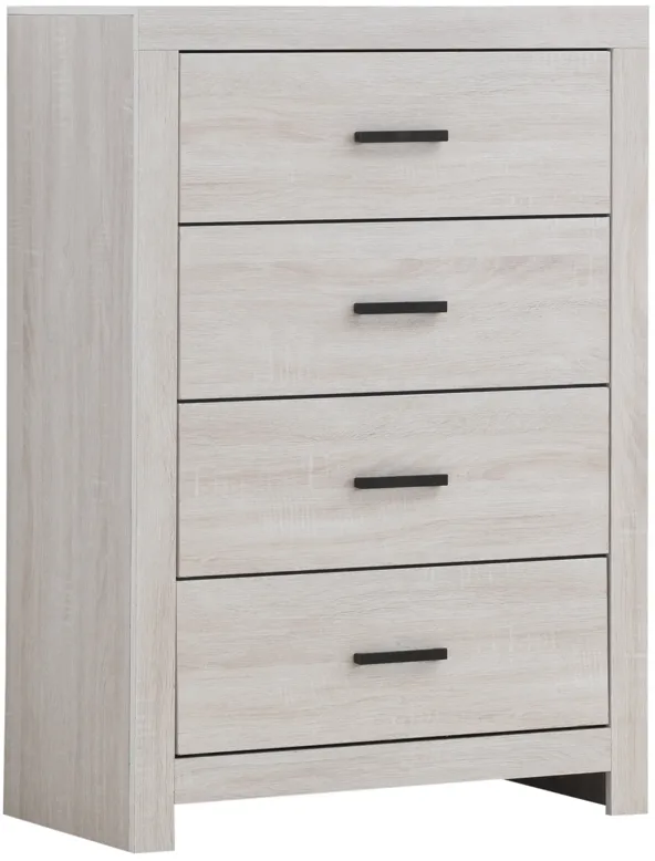 Brantford 4-drawer Bedroom Chest Coastal White