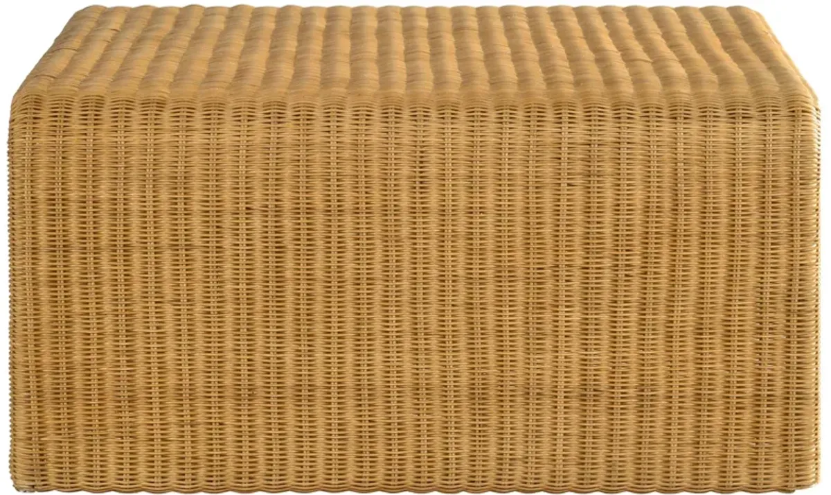 Cahya Square Woven Rattan Coffee Table Natural