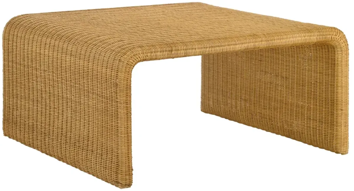 Cahya Square Woven Rattan Coffee Table Natural