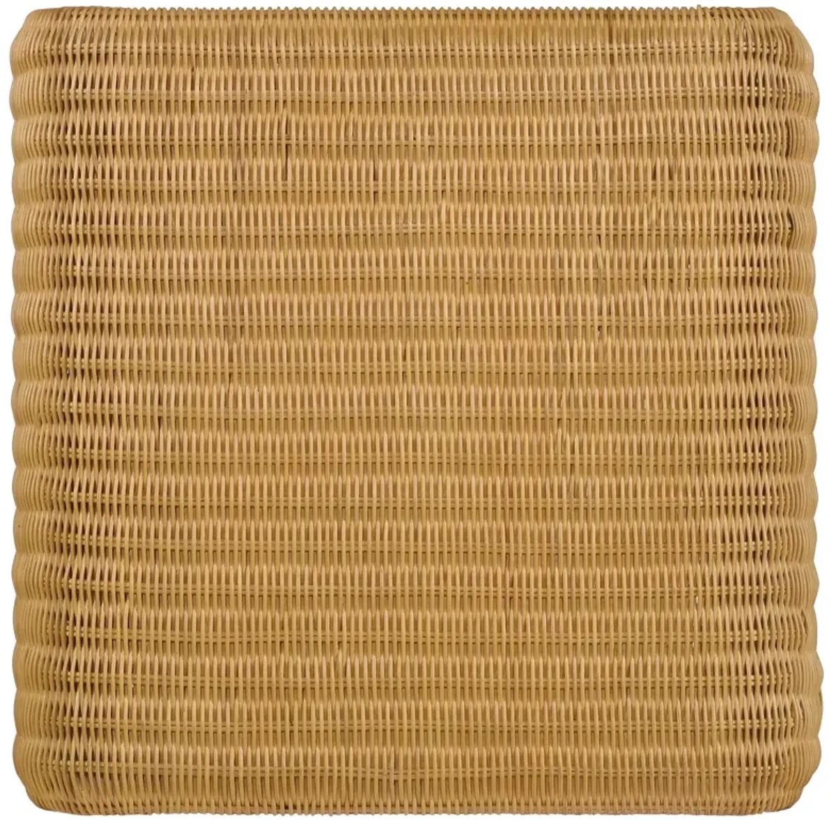 Cahya Square Woven Rattan End Table Natural