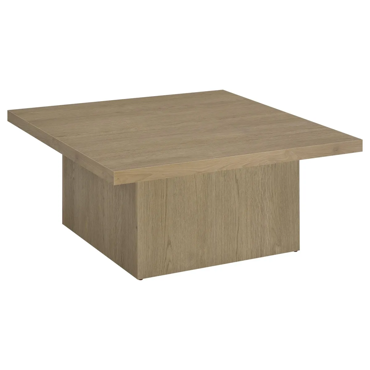 Devar Square Engineered Wood Cocktail Coffee Table Dark Pine