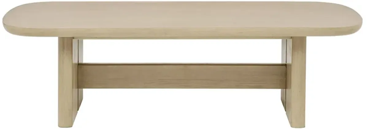 Kailani Coastal Rectangular Cocktail Coffee Table Beige Oak
