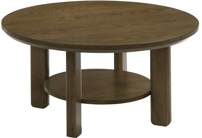 Ottowa 35-inch Round Wood Cocktail Coffee Table