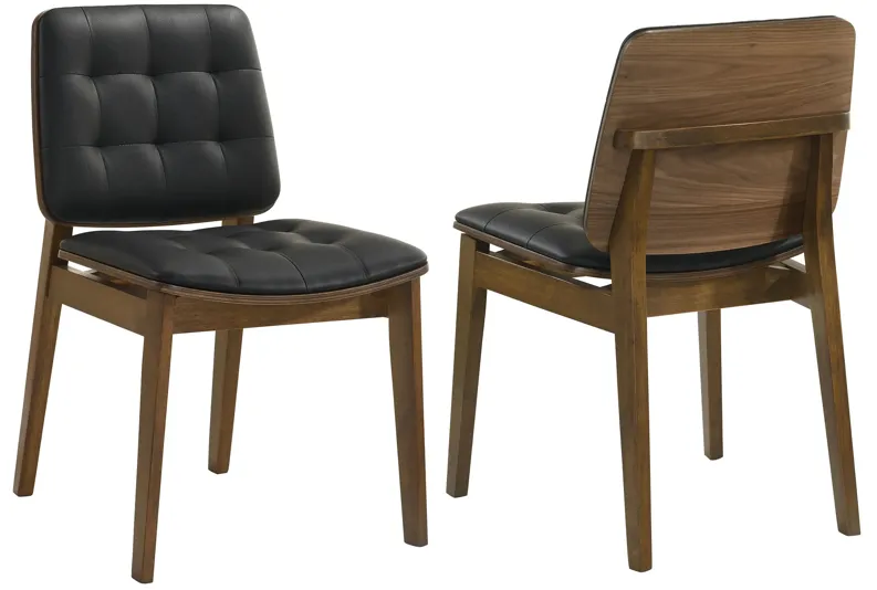 Redbridge Upholstered Dining Side Chair Walnut (Set of 2)