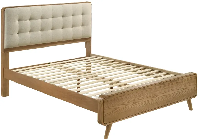 Robyn Light Ash Wood Platform Bed