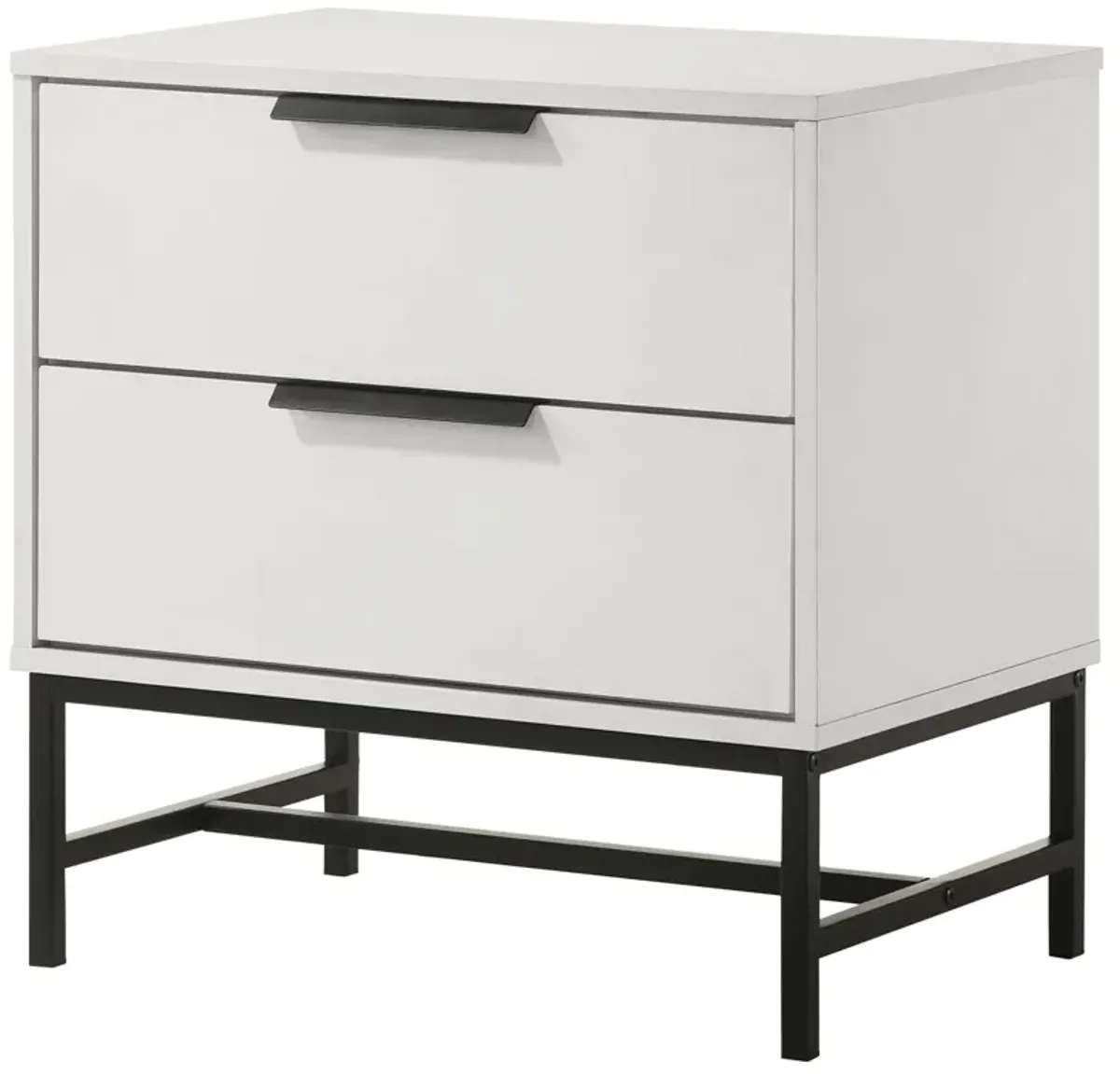 Sonora 2-drawer Nightstand Bedside Table White