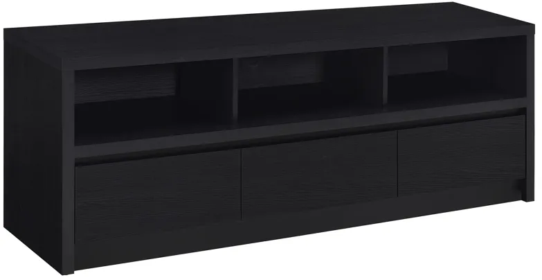 Rutland  3-drawer TV Stand Media Console Black