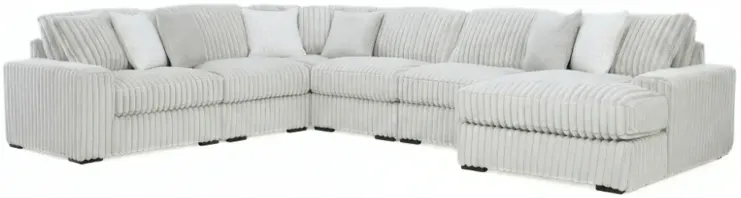 Stupendous 6-Piece Sectional with Right Chaise