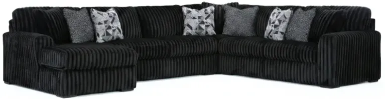 Midnight-Madness 4-Piece Sectional with Left Chaise