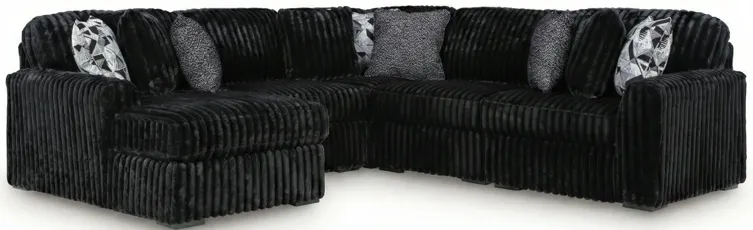 Midnight-Madness 6-Piece Sectional with Left Chaise - Blue