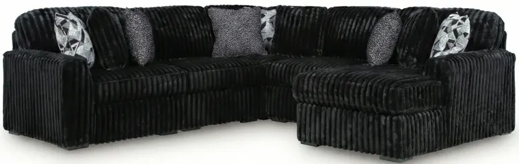 Midnight-Madness 6-Piece Sectional with Right Chaise - Blue