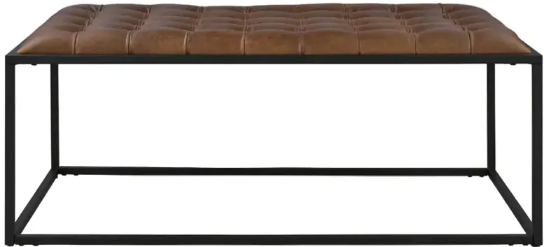 Junsor Cocktail Ottoman - Brown