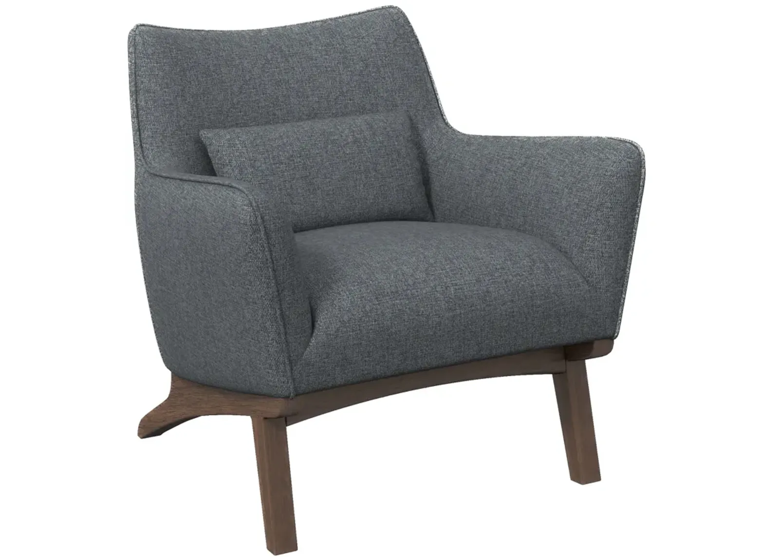 Casper Gray Linen Lounge Chair