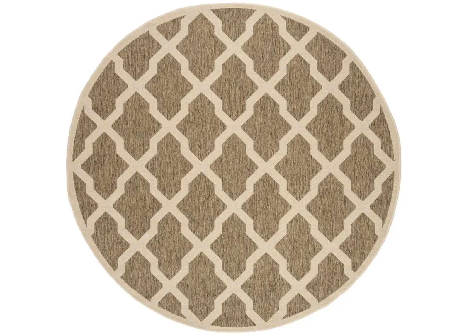 BEACH HOUSE 122 Beige 6'-7' X 6'-7' Round Round Rug