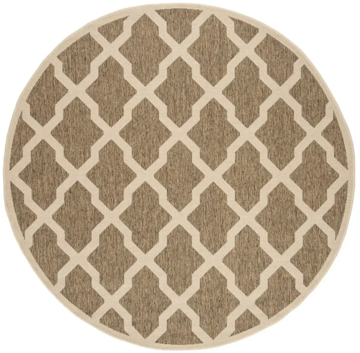 BEACH HOUSE 122 Beige 6'-7' X 6'-7' Round Round Rug