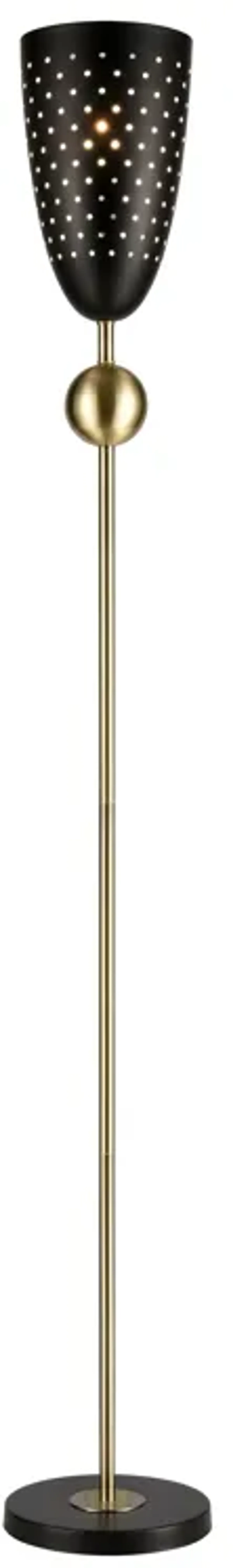 Amulet 69.5'' High 1-Light Floor Lamp - Black - Includes LED Bulb